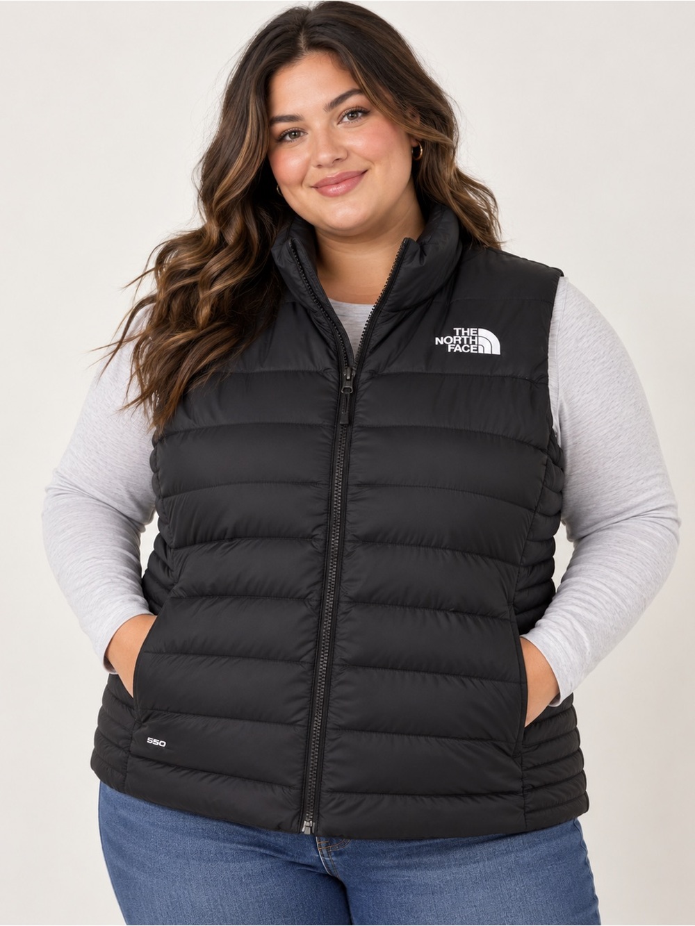 The North Face 550 women’s XXL Black Quilted Down Vest